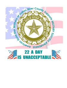 American Gold Star Mothers of IRC, Inc. Annual Walk-A-Thon for Military Suicide Awareness