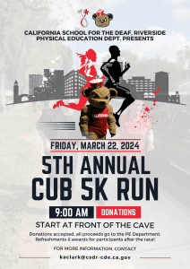 CSDR's 5th Annual Cub 5k Run/Walk hosted by the PE Department