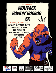 2nd  Annual WOLFPACK HOWLIN' HORROR 5K
