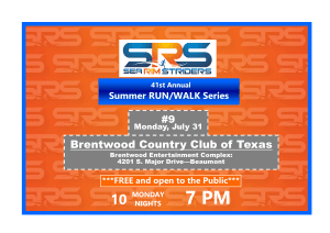 Sea Rim Striders FREE Summer Run/Walk Series #9