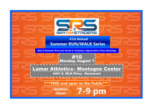 Sea Rim Striders FREE Summer Run/Walk Series #10