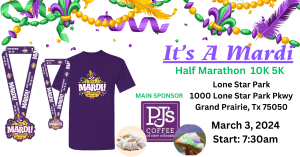 IT'S A MARDI 10K, 5K & Virtual Half Marathon