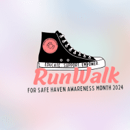 Virtual Run/Walk Challenge for Safe Haven Awareness Month