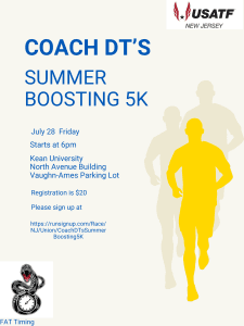 Coach DT’s Summer Boosting 5K