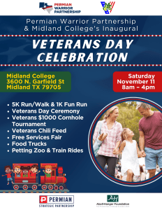 Permian Warrior Partnership's Veterans 5k Fun Run, Walk, and 1k Crawl