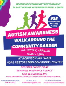 Autism Awareness Walk Around the Community Garden