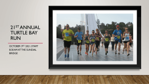 22 nd ANNUAL LIONS TURTLE BAY RUN