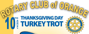 10th Annual Rotary Club of Orange 5K Turkey Trot & Fun Walk