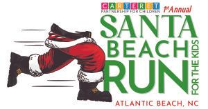 Santa Beach Run- a walk/run 5k supporting Carteret Partnership for Children.