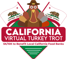California Turkey Trot Virtual 5K/10K to Benefit Local California Food Banks