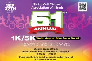 Sickle Cell Disease Association of Illinois (SCDAI) 51st Annual 5K/1K Walk, Jog or Bike for a Cure!