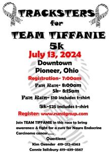 TRACKSTERS for TEAM TIFFANIE
