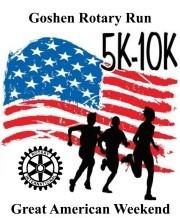 2025 Great American Weekend 5k/10k Goshen Rotary Run