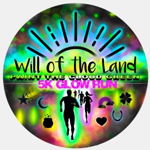 Will of the Land 5k Glow Run- Paint the Cloud Green